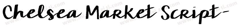 Chelsea Market Script字体转换